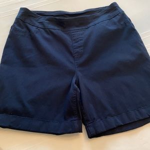 Navy Shorts, Medium, Cuffed, Back Pockets